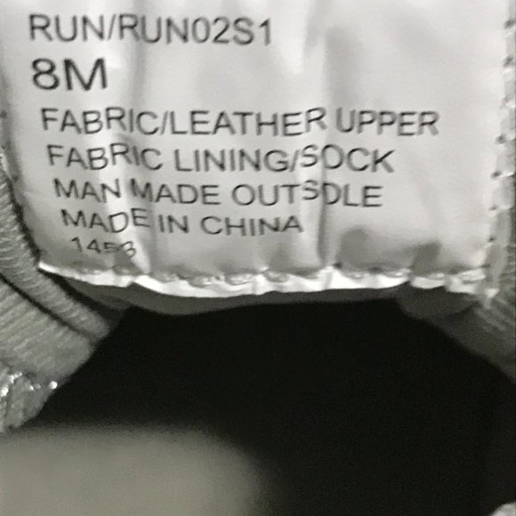 STEVE MADDEN RUN02S1 TENNIS SHOES, GRAY/MULTICOLOR, SIZE 8M - Picture 8 of 9